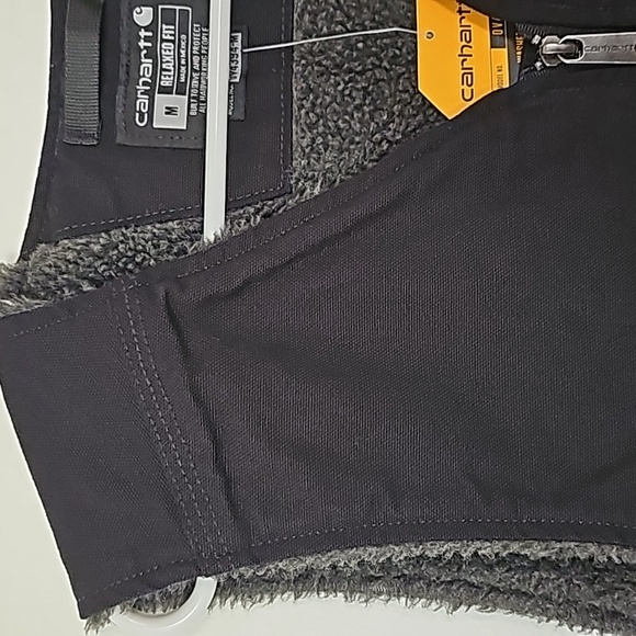 NWT Carhartt Washed Duck Sherpa-Lined VEST Size Medium - Picture 3 of 4